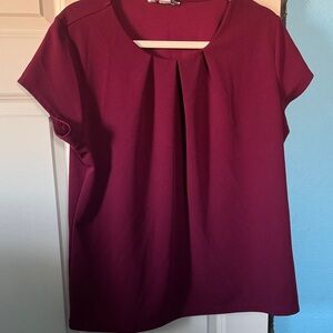 Liz Claiborne Deep Burgundy Blouse